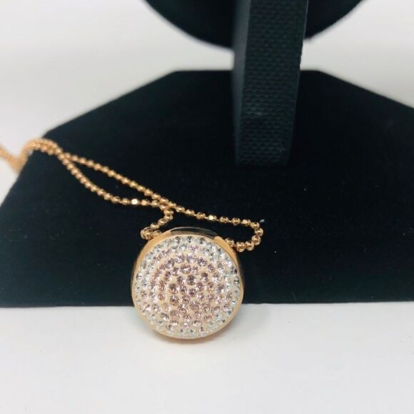 Copper & Rhinestone Pendant & Necklace - Picture 8 of 8